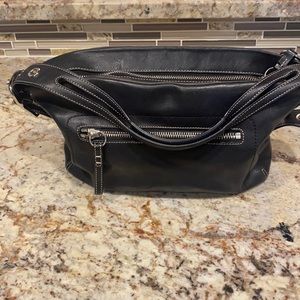 COACH Black Leather Legacy East-West Hobo